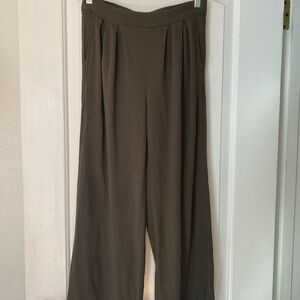 Hurley Dark Olive Wide-Leg Pants